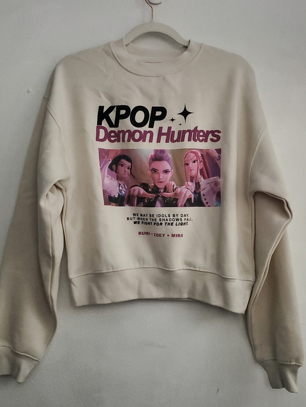 Zara Kpop Demon Hunters Graphic Print Sweatshirt